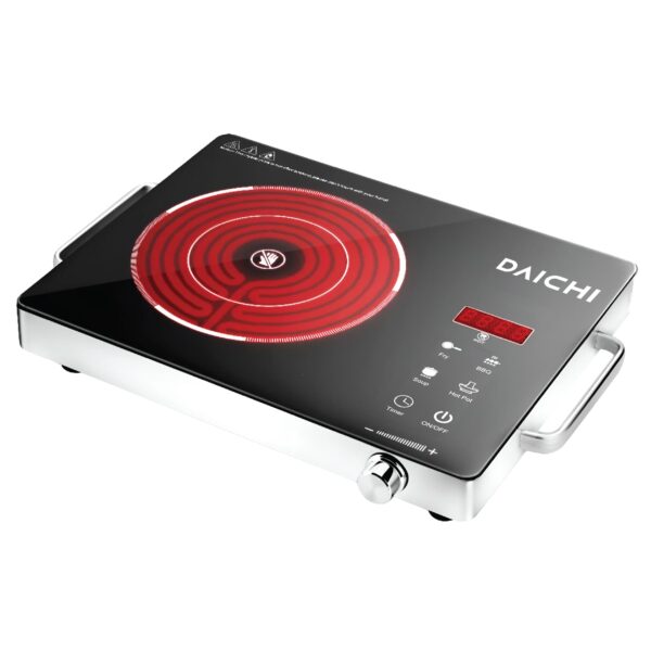 Daichi 2200W Single Infrared Cooker SIC-01 Isometric Vied Daichi 2200W Single Infrared Cooker SIC-01 Isometric Vied